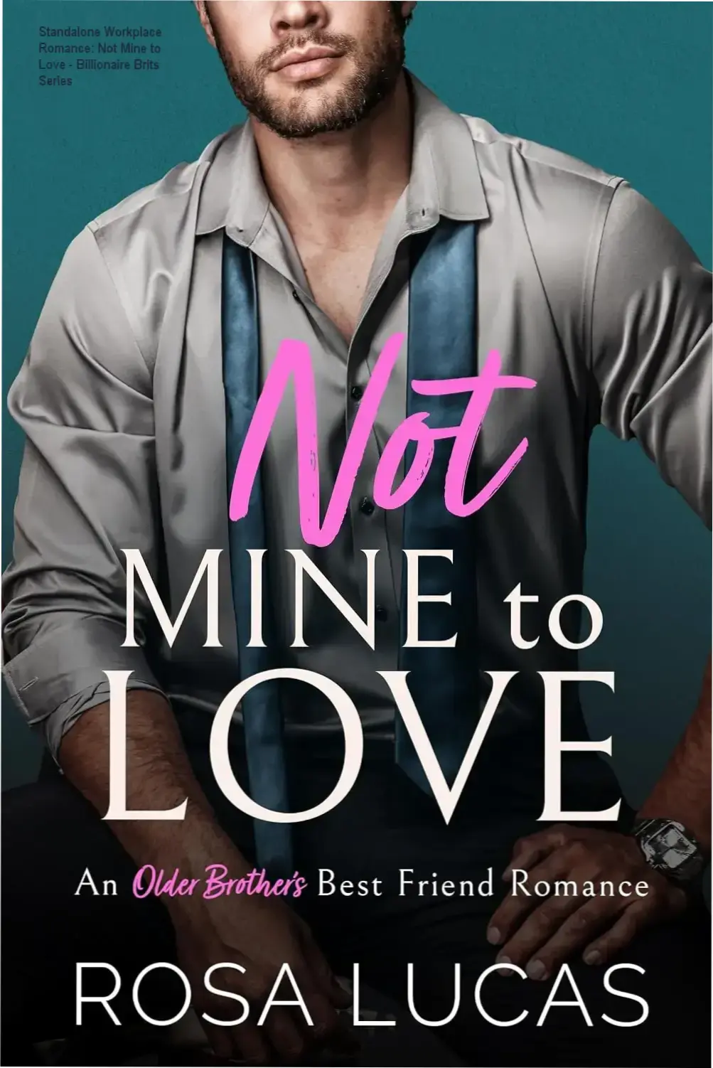 Cover art of 'Not Mine to Love' featuring Patrick McLaren with brooding intensity and Georgie Fitzgerald in a cardigan, Scottish highlands background