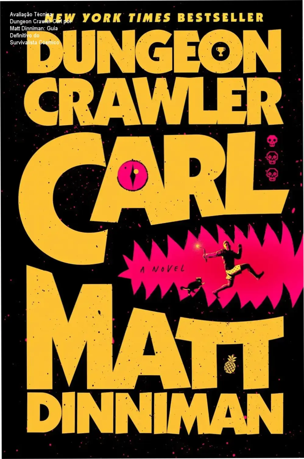 Capa destacada de Dungeon Crawler Carl destacando cenário de extraterrestres e caverna