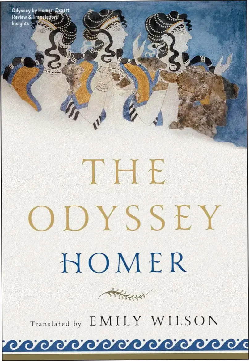 Odyssey book cover with ancient Greek vase design