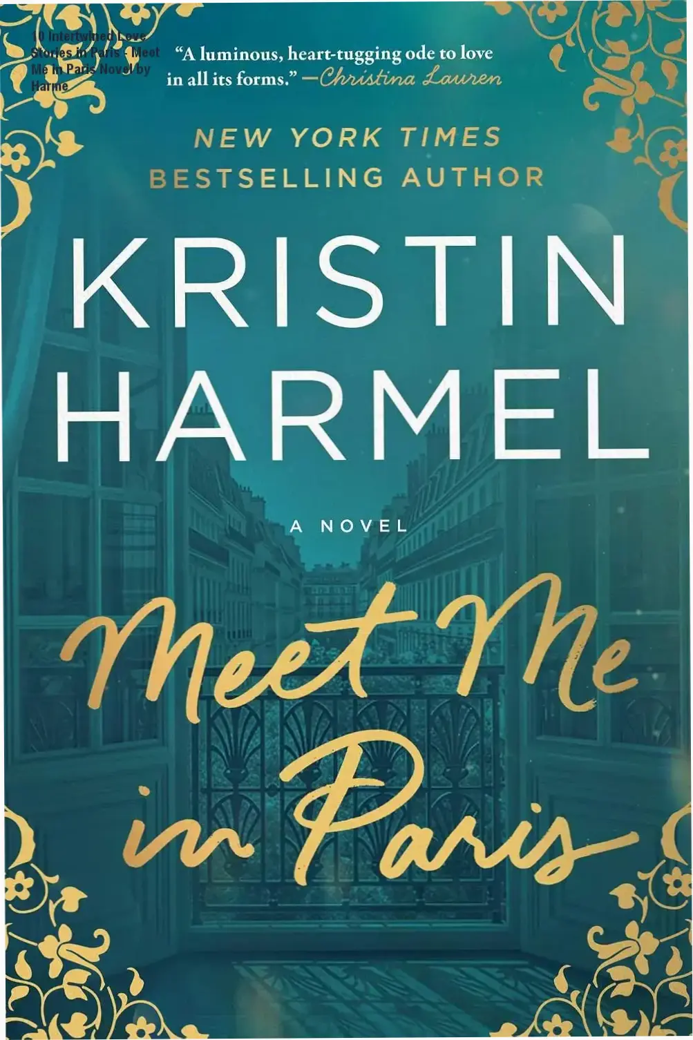 Ebook cover showing the French skyline at twilight with overlapping timelines of characters' lives