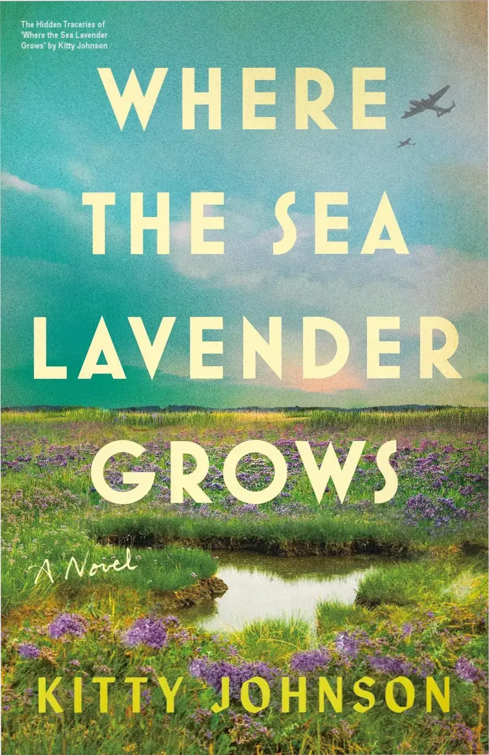 Cover illustration of 'Where the Sea Lavender Grows' depicting a stormy coastal cottage with fading murals.