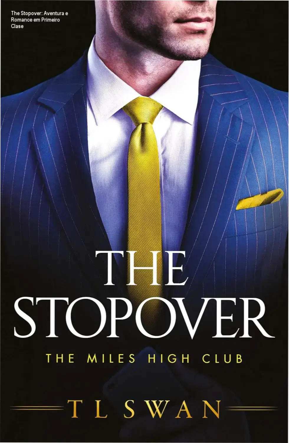 Capa digital estilizada de 'The Stopover' de T L Swan em formato ebook, destacando a aventura romântica em um voo inesperado.