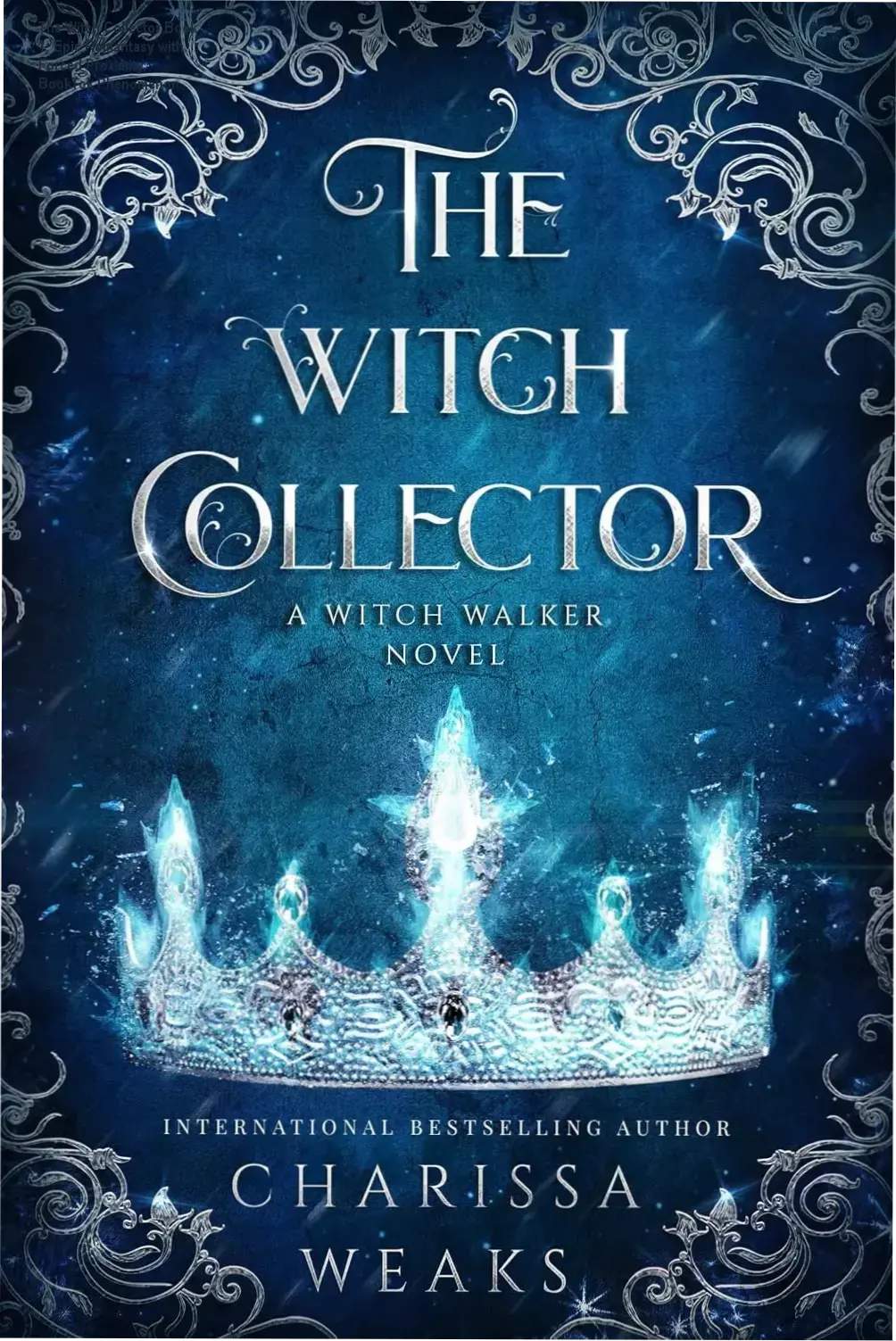 Cover art of The Witch Collector Book 1 featuring magic, ice, and a passionate romance between a witch and sorcerer