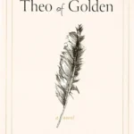 Ebook cover of 'Theo of Golden' showing paperback edition with Golden City skyline backdrop