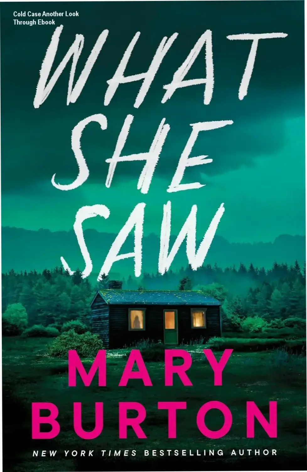Capa digital que mostra a autora Mary Burton em um fundo de livros clássicos e a principal personagem Sloane Grayson olhando uma cena noturna de uma cidade montanhosa