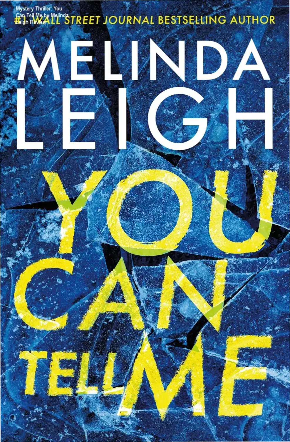 You Can Tell Me ebook cover featuring suspenseful book spine imagery