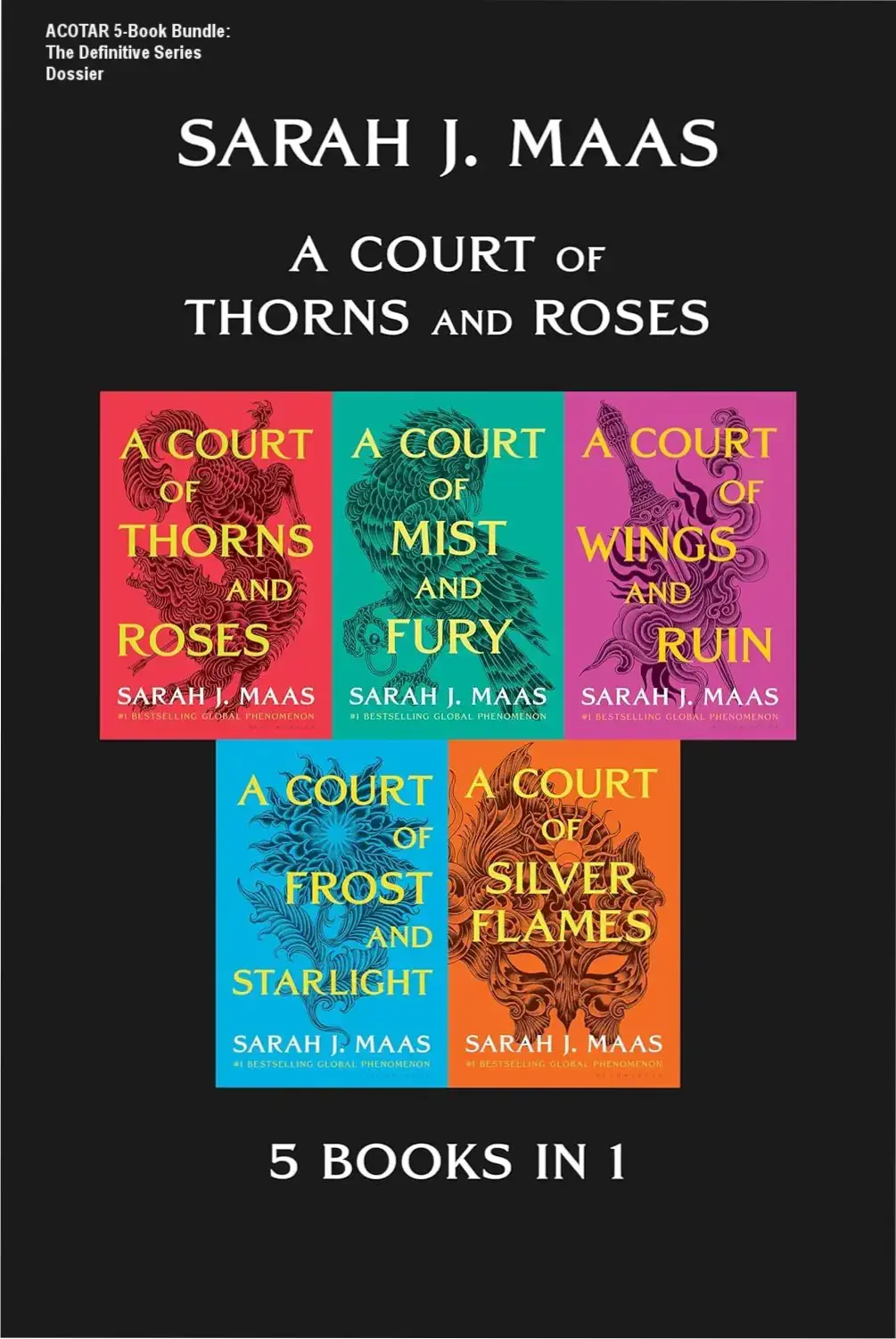 Digital collection of the A Court of Thorns and Roses 5-book ebook bundle by Sarah J. Maas