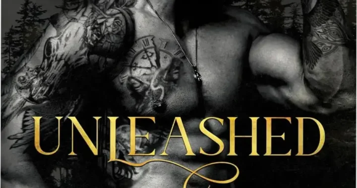 Cover image of Unleashed: A Dark Mafia Cowboy Romance featuring Ace and Harper Jones in intense eye contact with a dark, gritty aesthetic