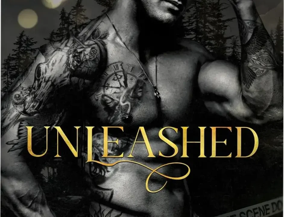 Cover image of Unleashed: A Dark Mafia Cowboy Romance featuring Ace and Harper Jones in intense eye contact with a dark, gritty aesthetic