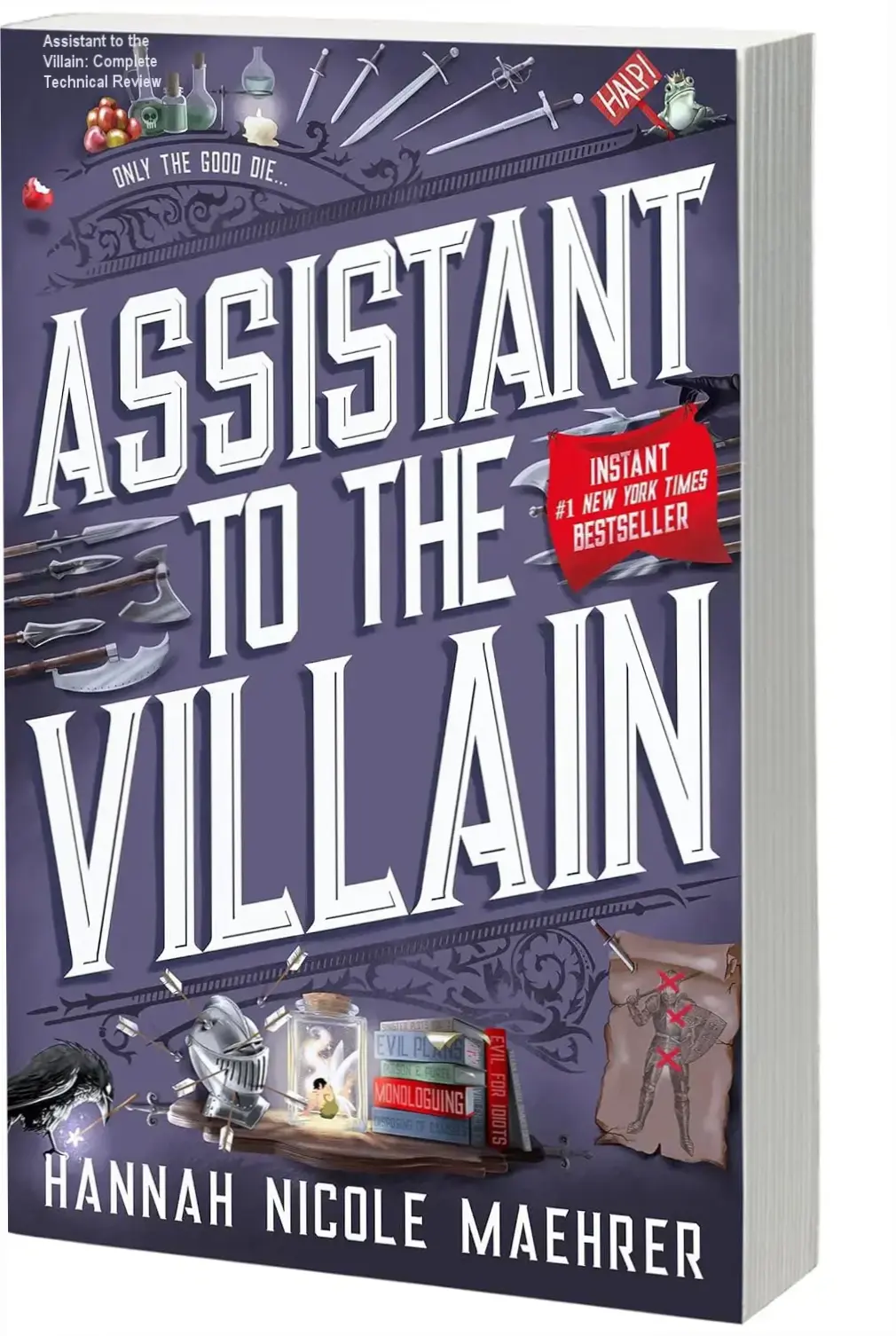Cover of Assistant to the Villain by Hannah Nicole Maehrer featuring fantasy elements