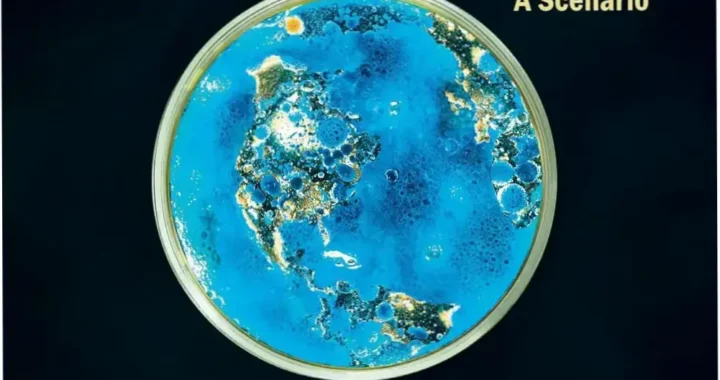 Cover of Biological War by Annie Jacobsen illustrating the potential impact of biological warfare scenarios