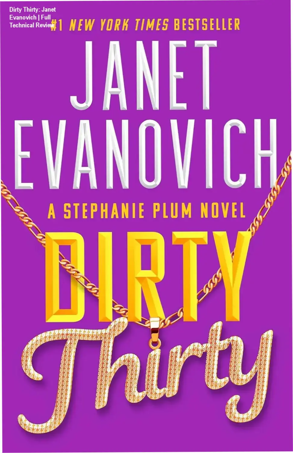 Cover art and digital edition of Dirty Thirty by Janet Evanovich