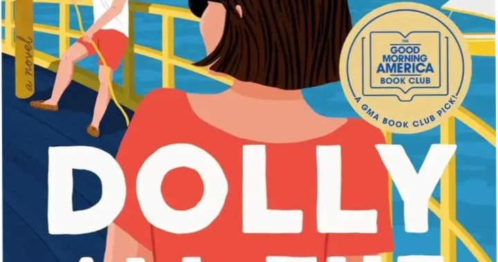Kindle cover of 'Dolly All the Time' with a seaside couple beneath a sunset