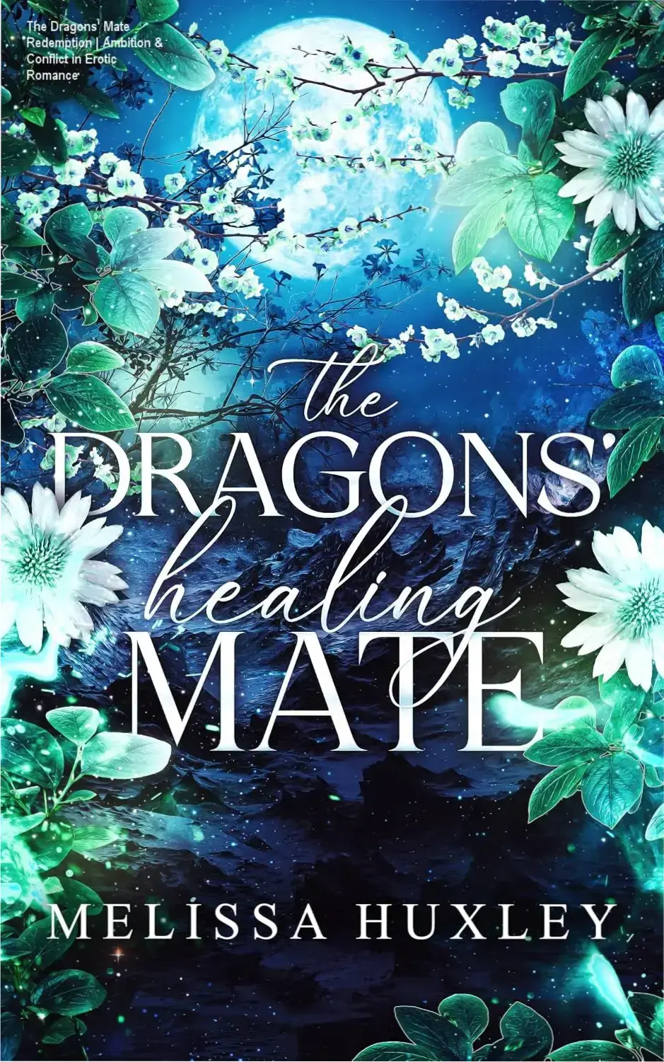 Space-themed ebook cover with dragons and a determined female protagonist surrounded by glowing runes.