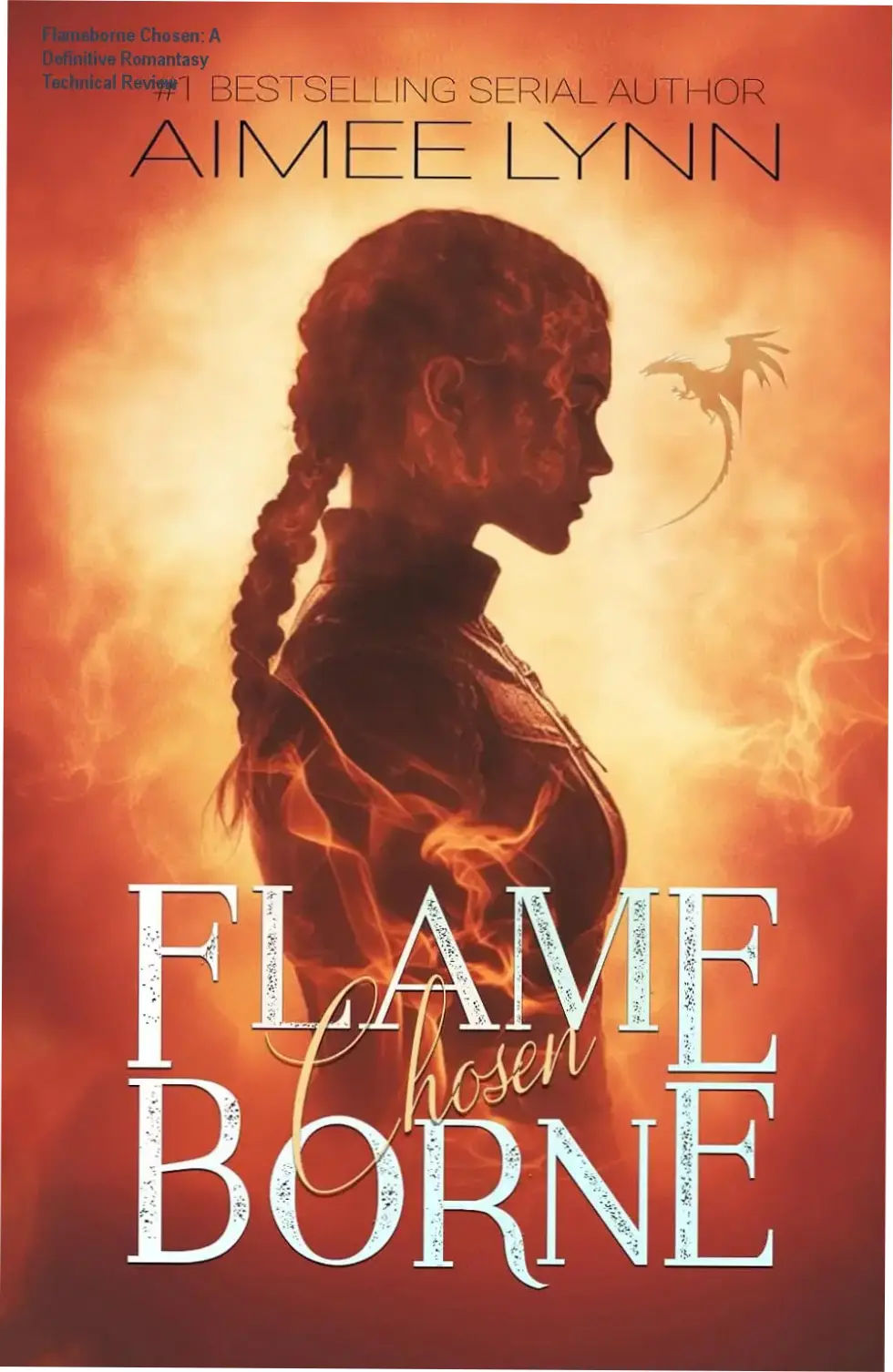 Cover art and digital edition of Flameborne: Chosen by Aimee Lynn featuring dragon themes