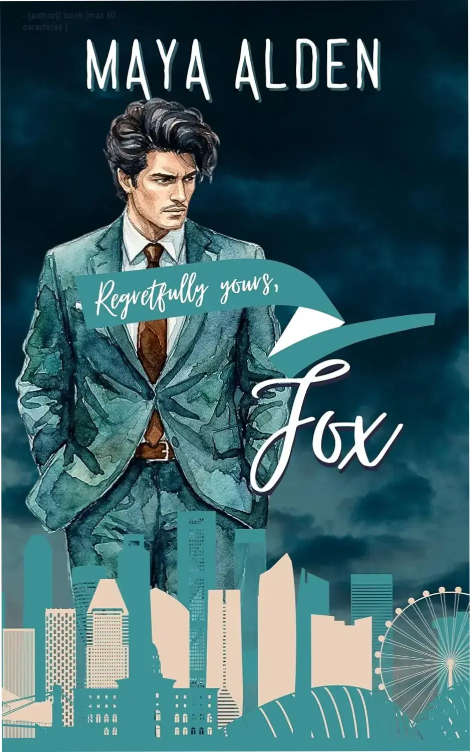 Capa do romance Fox A Short Romance por Maya Alden destacando temas de amor e manipulação.