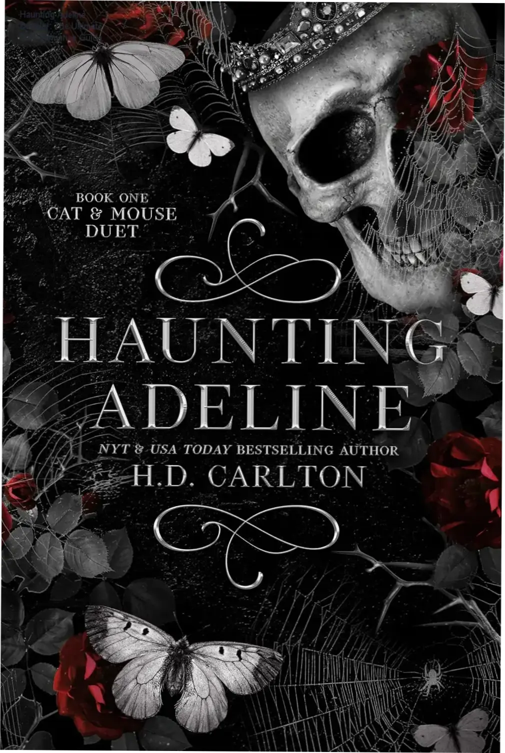 High-resolution cover art of Haunting Adeline by H.D. Carlton, representing the Cat and Mouse Duet