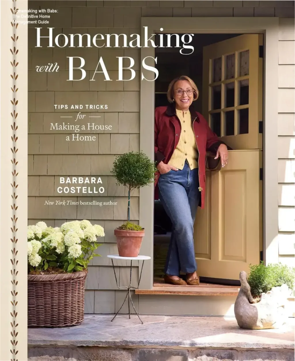 Cover of Homemaking with Babs book detailing professional home organization tips