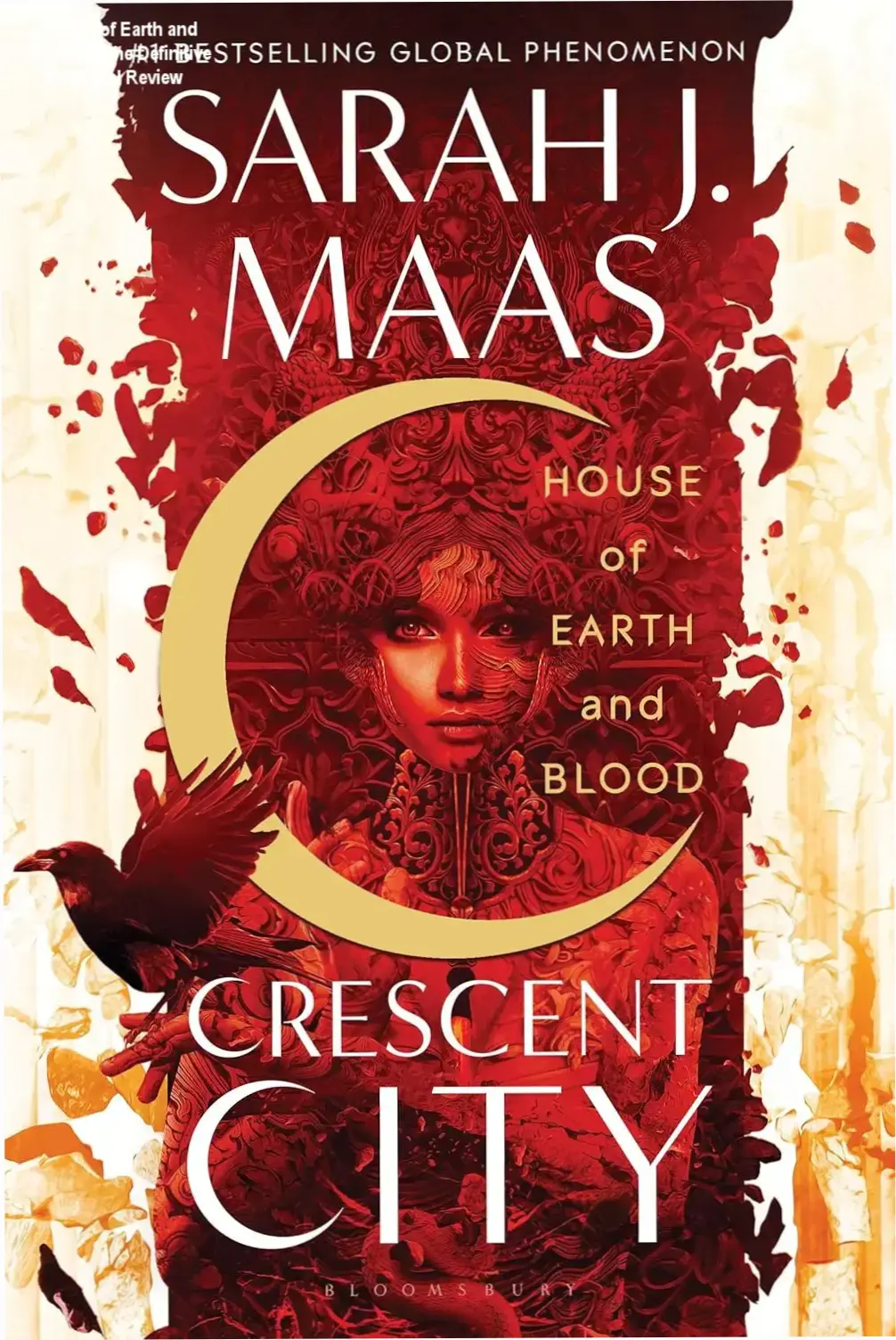 Front cover of House of Earth and Blood by Sarah J. Maas showcasing urban fantasy elements