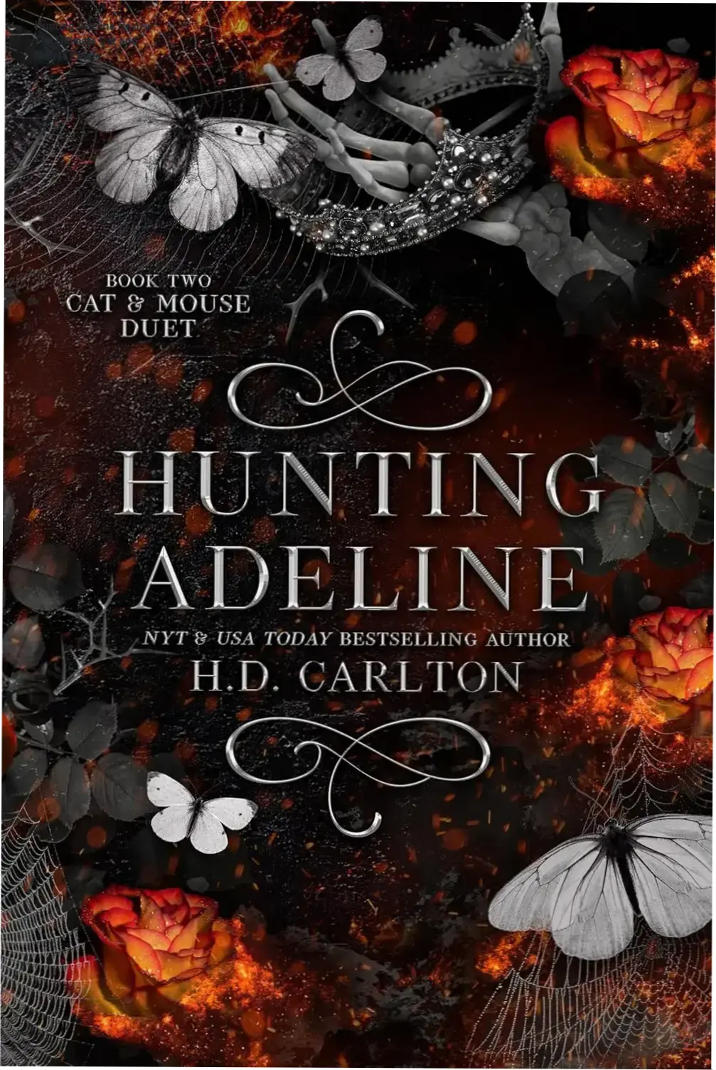 Official Kindle edition cover of Hunting Adeline by H.D. Carlton, the second book in the Cat and Mouse Duet