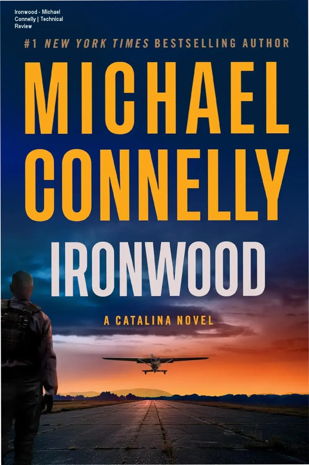 Front cover of Ironwood by Michael Connelly, a Catalina Novel, featuring atmospheric island themes