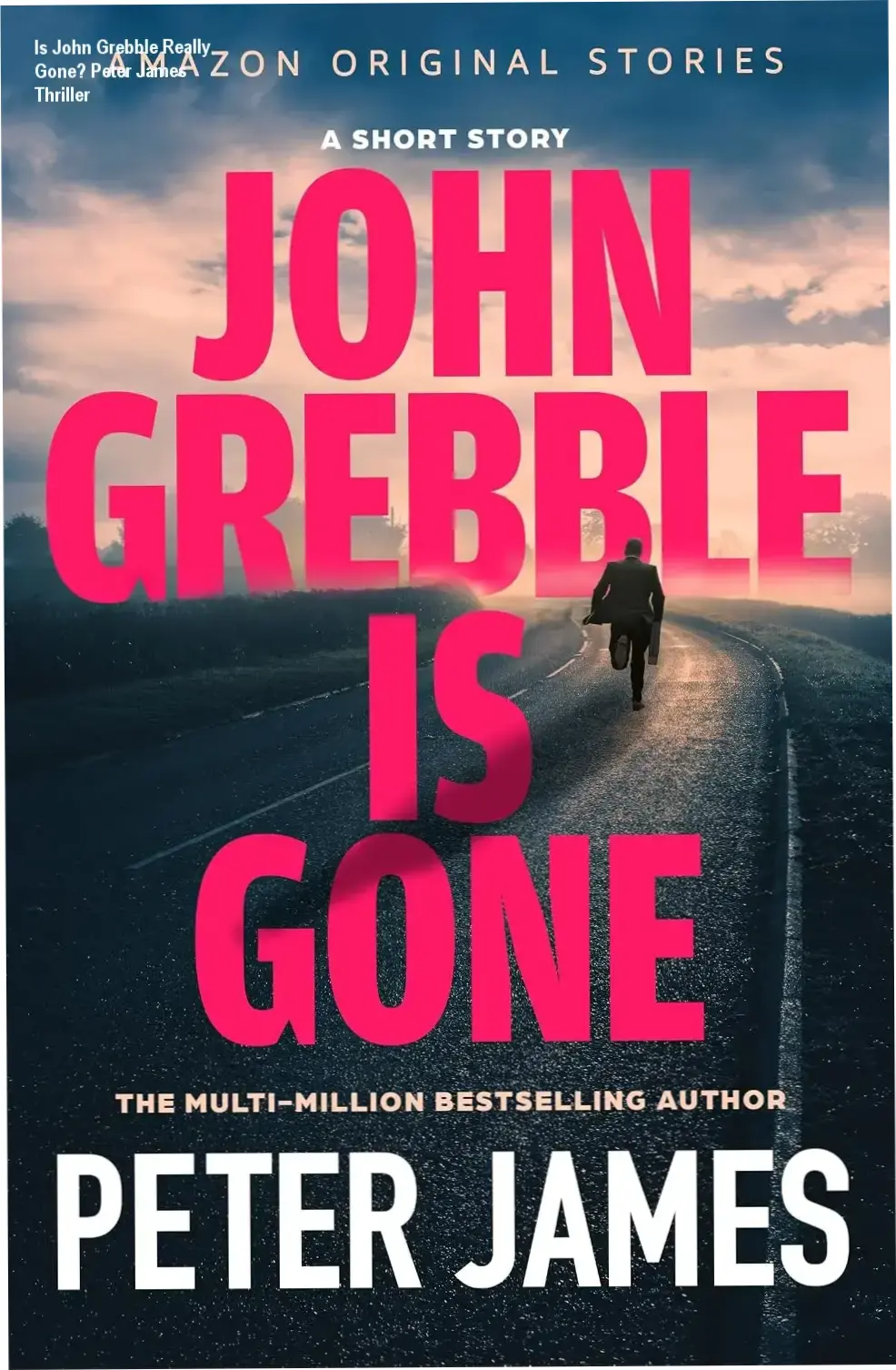 Digital identity crisis thriller book cover: man waking up dead on paper