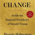 Book cover depicting Trump's presidency with political themes