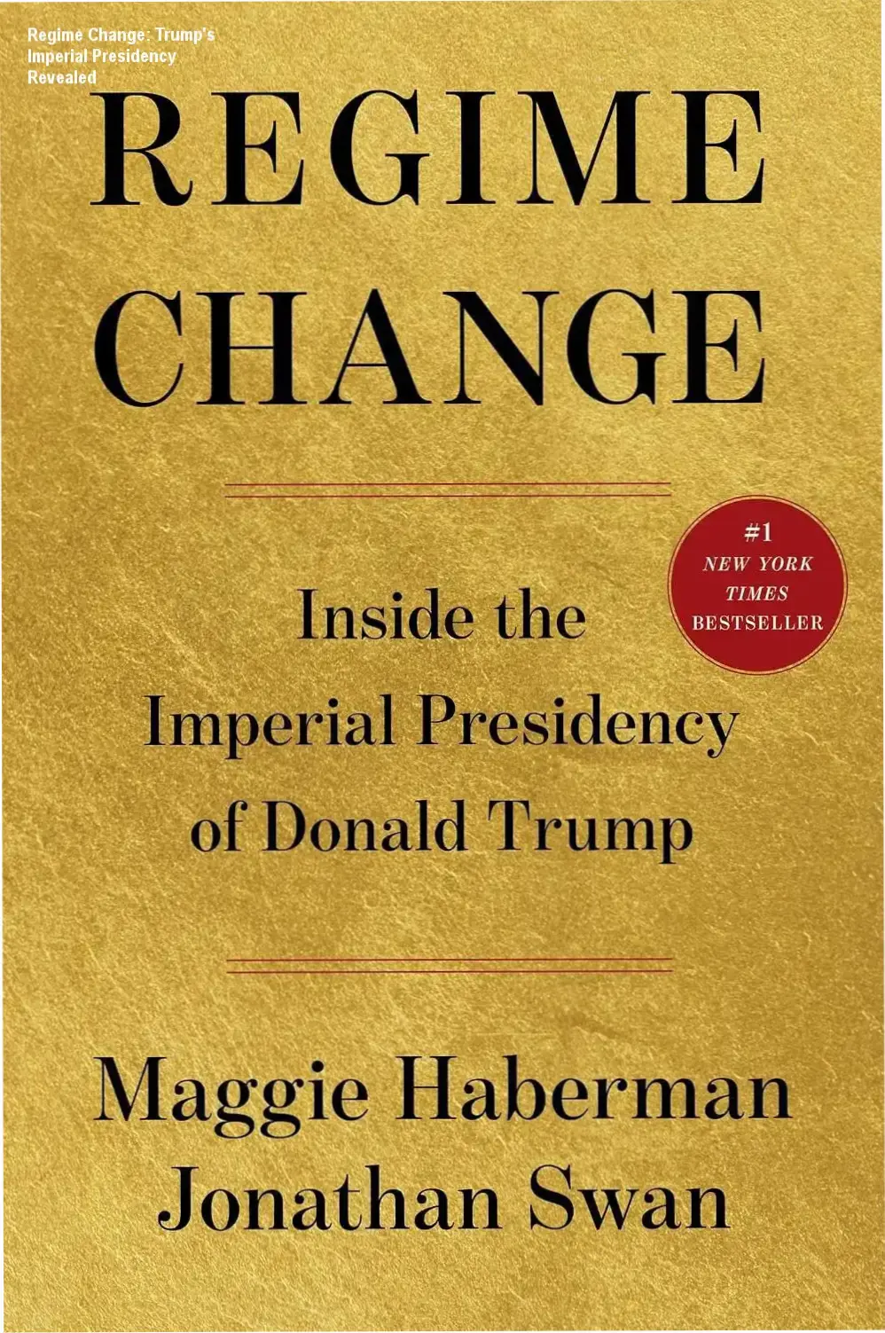 Book cover depicting Trump's presidency with political themes