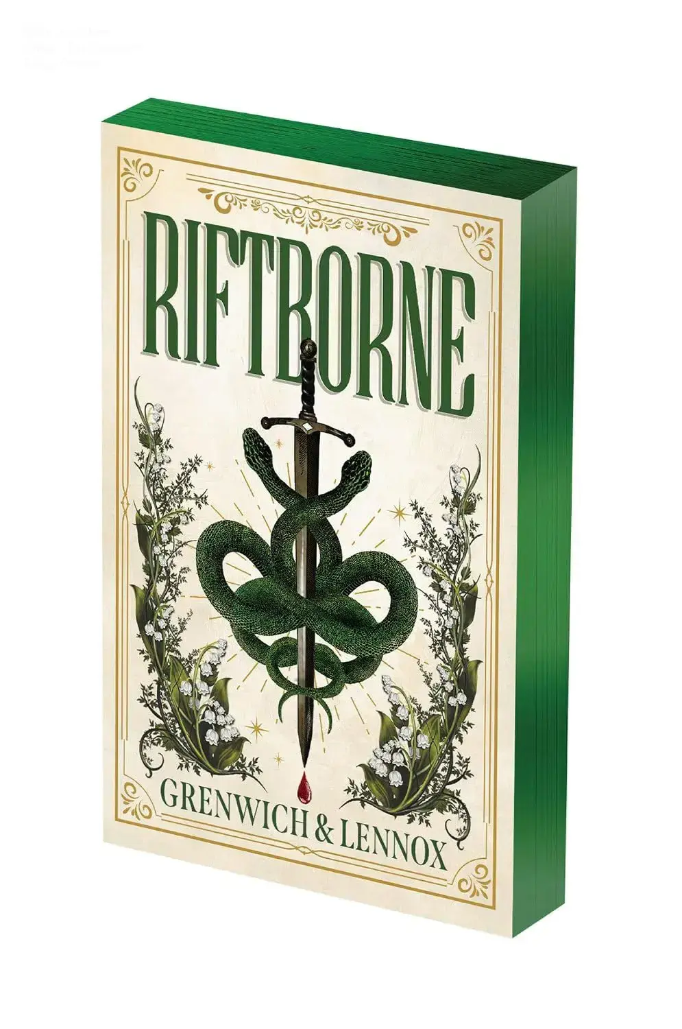 Deluxe Limited Edition cover of Riftborne by Bree Grenwich and Parker Lennox featuring emerald gilded edges