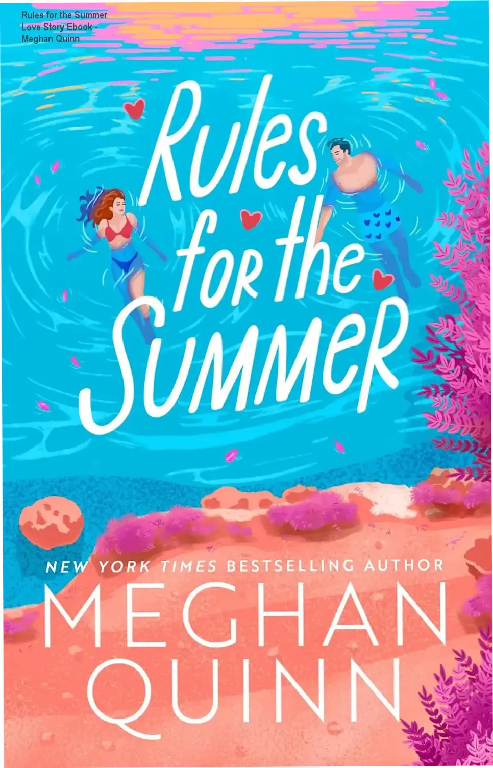 Capa do romance electronic Rules for the Summer mostrando Renley e Theo em confronto cordial em frente a uma doceria