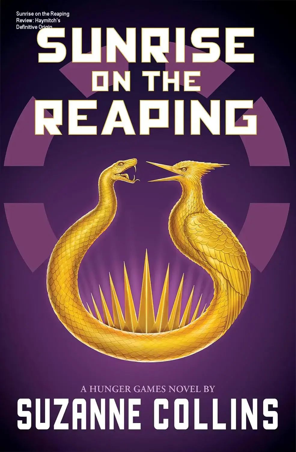 Sunrise on the Reaping paperback book cover featuring Haymitch Abernathy