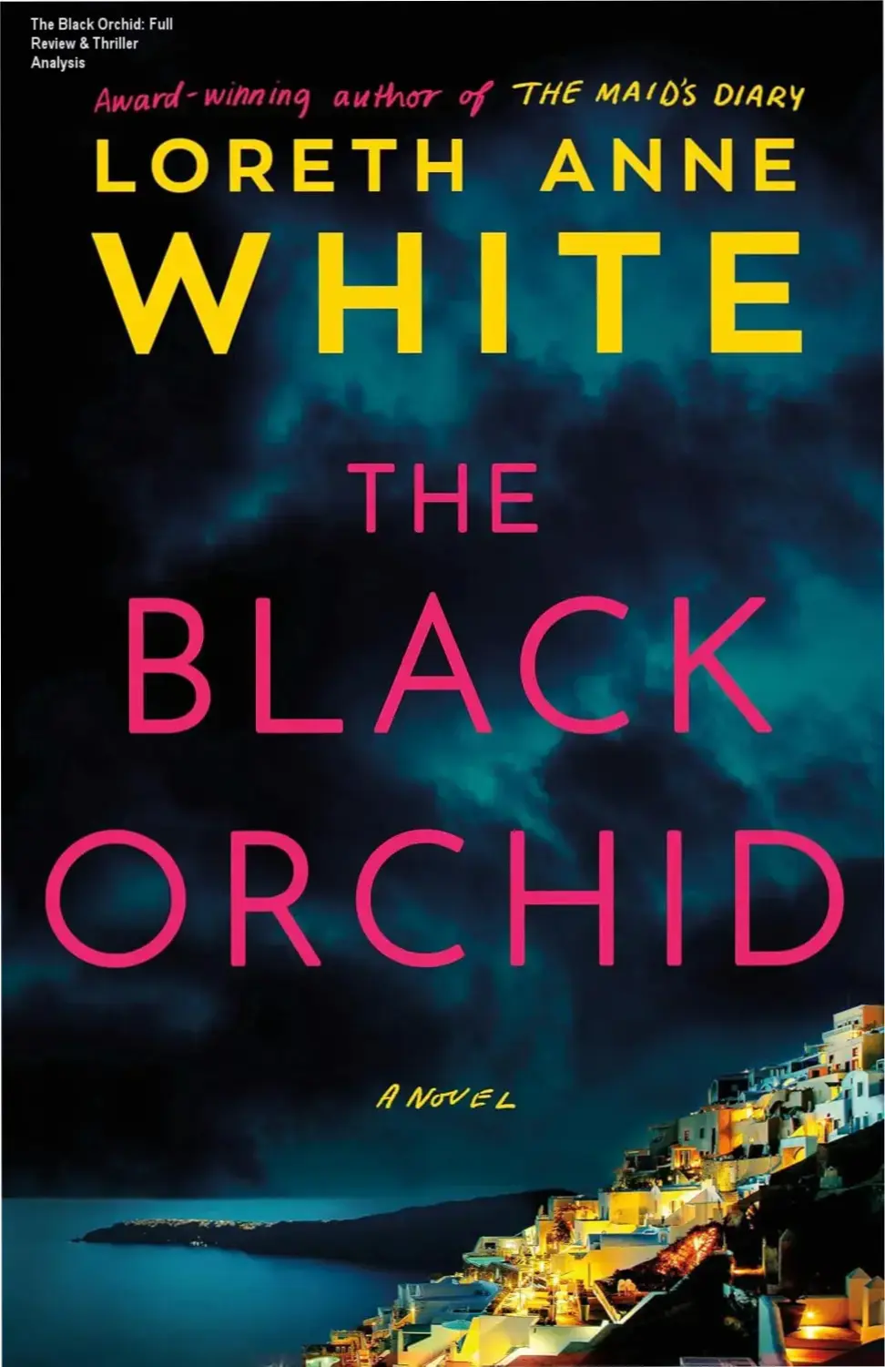 The Black Orchid novel cover and digital ebook edition on a tablet