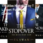 Cover art of The Miles High Club book series by T L Swan showcasing a romantic atmosphere