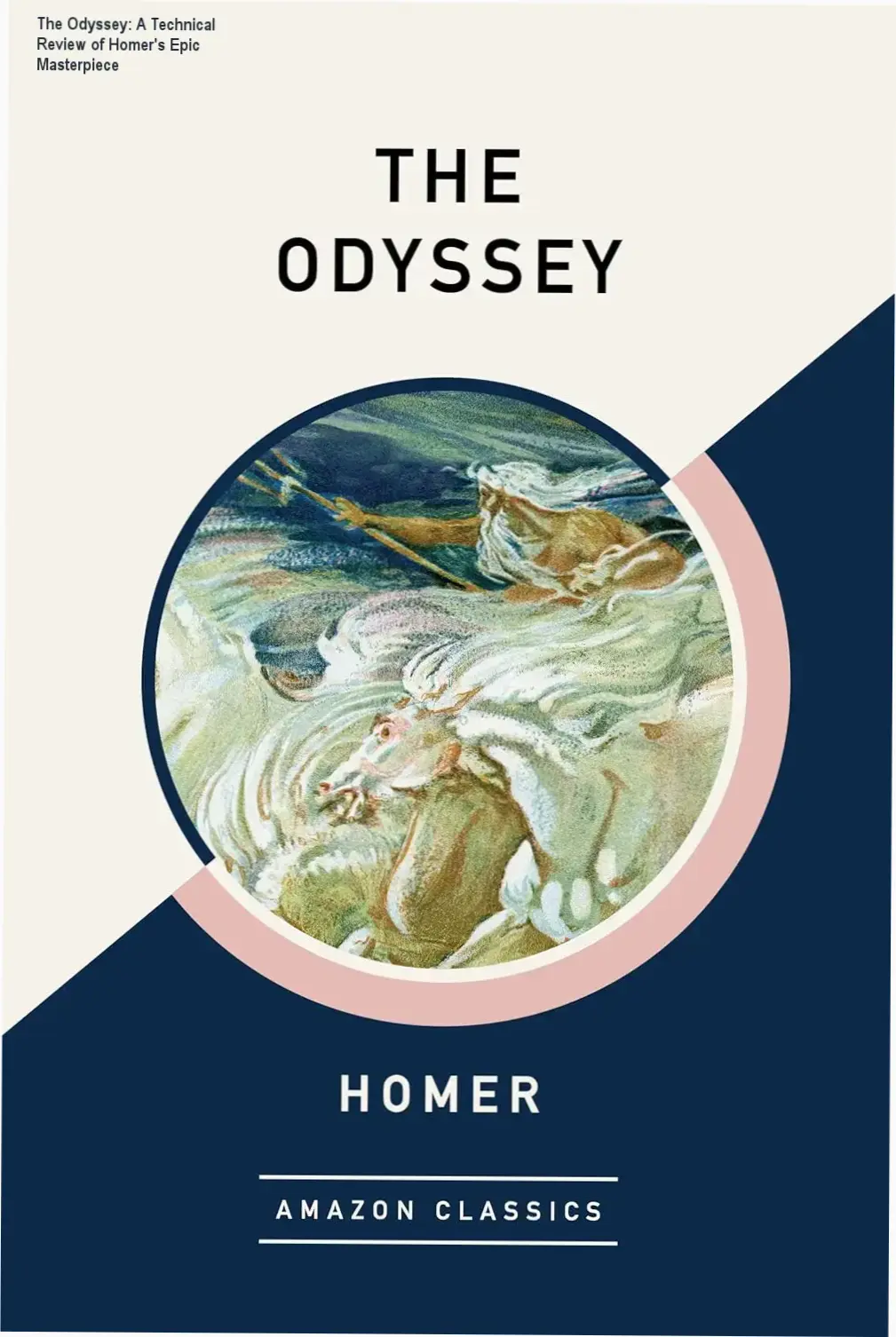 Digital edition of The Odyssey by Homer featuring Alexander Pope's translation on a tablet screen