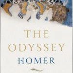 The Odyssey by Homer with Emily Wilson translation edition cover featuring epic Greek themes