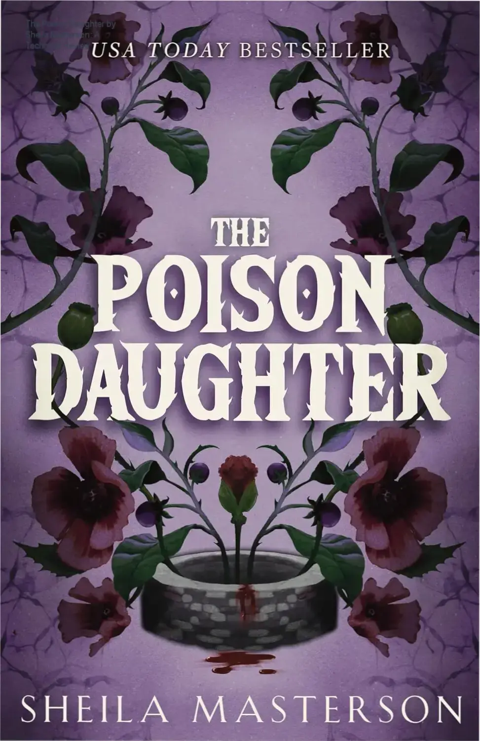 Cover art of The Poison Daughter by Sheila Masterson highlighting dark fantasy romance themes