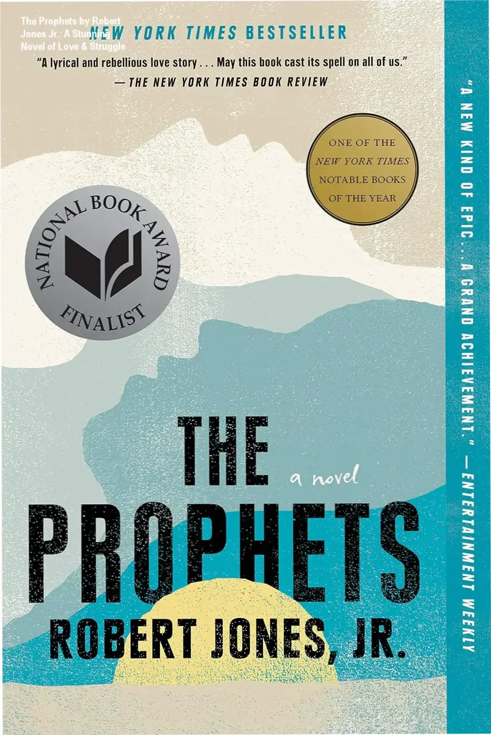 The Prophets novel cover highlighting themes of love, struggle, and historical fiction.