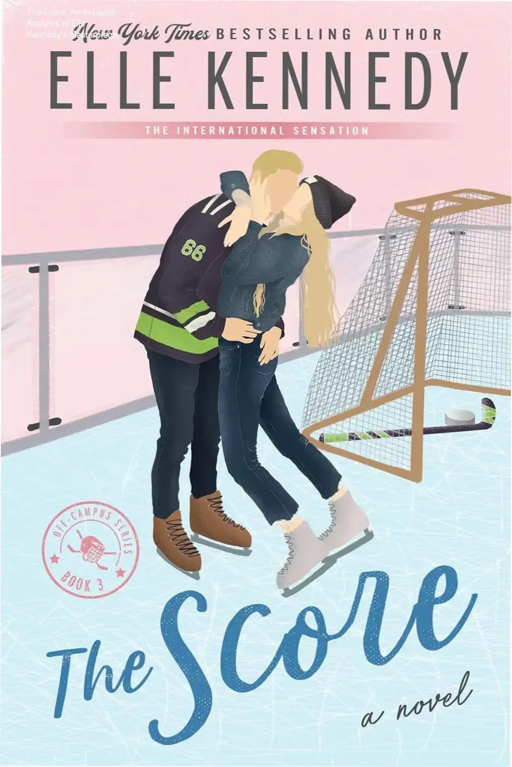The Score by Elle Kennedy Kindle Edition cover art showing the off-campus romance series theme