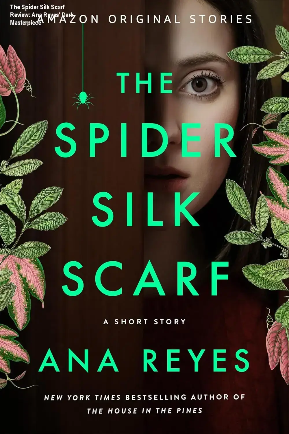 Conceptual artistic representation of The Spider Silk Scarf ebook by Ana Reyes featuring mystical spider silk textures