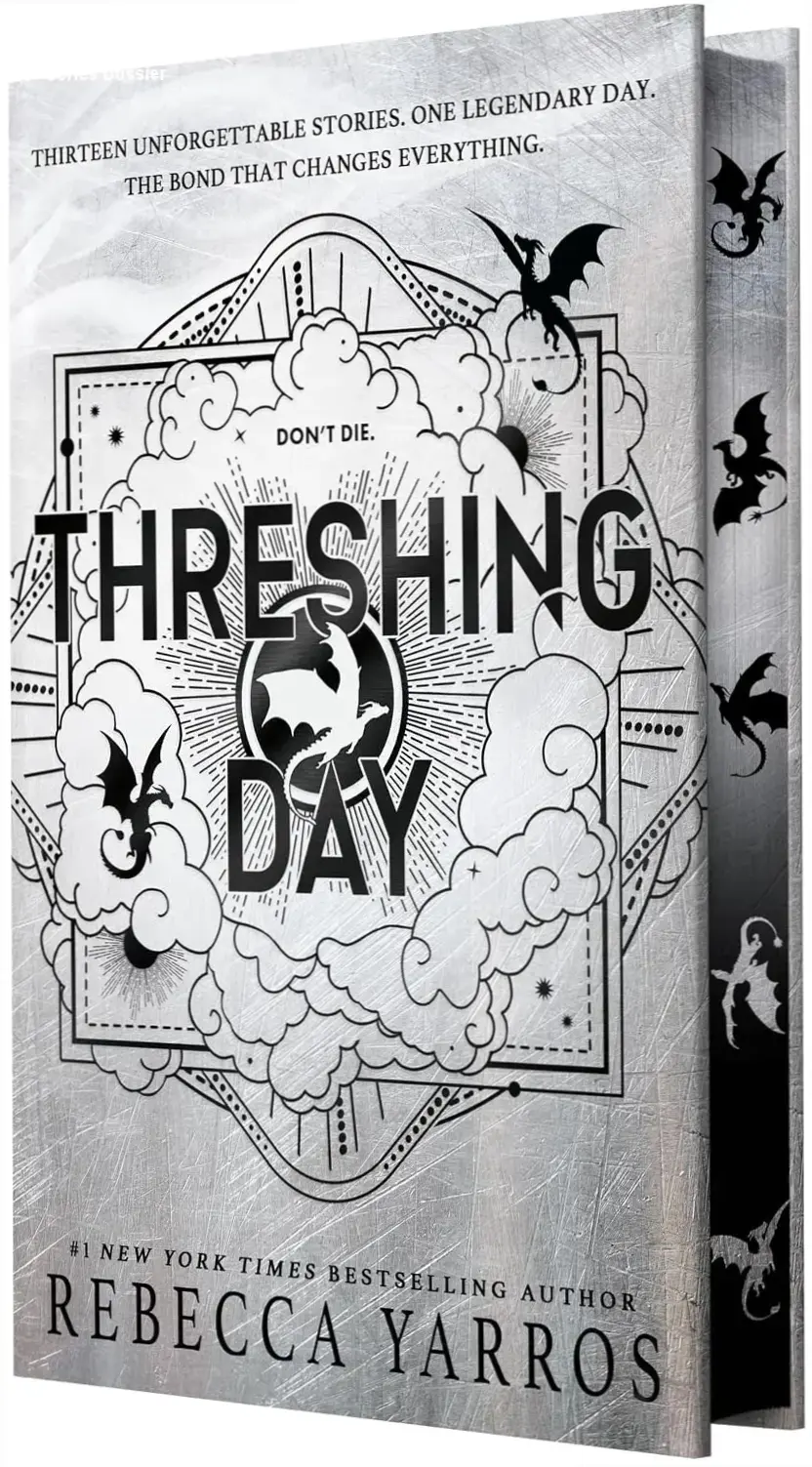Hardcover deluxe edition of Threshing Day by Rebecca Yarros featuring exclusive illustrations