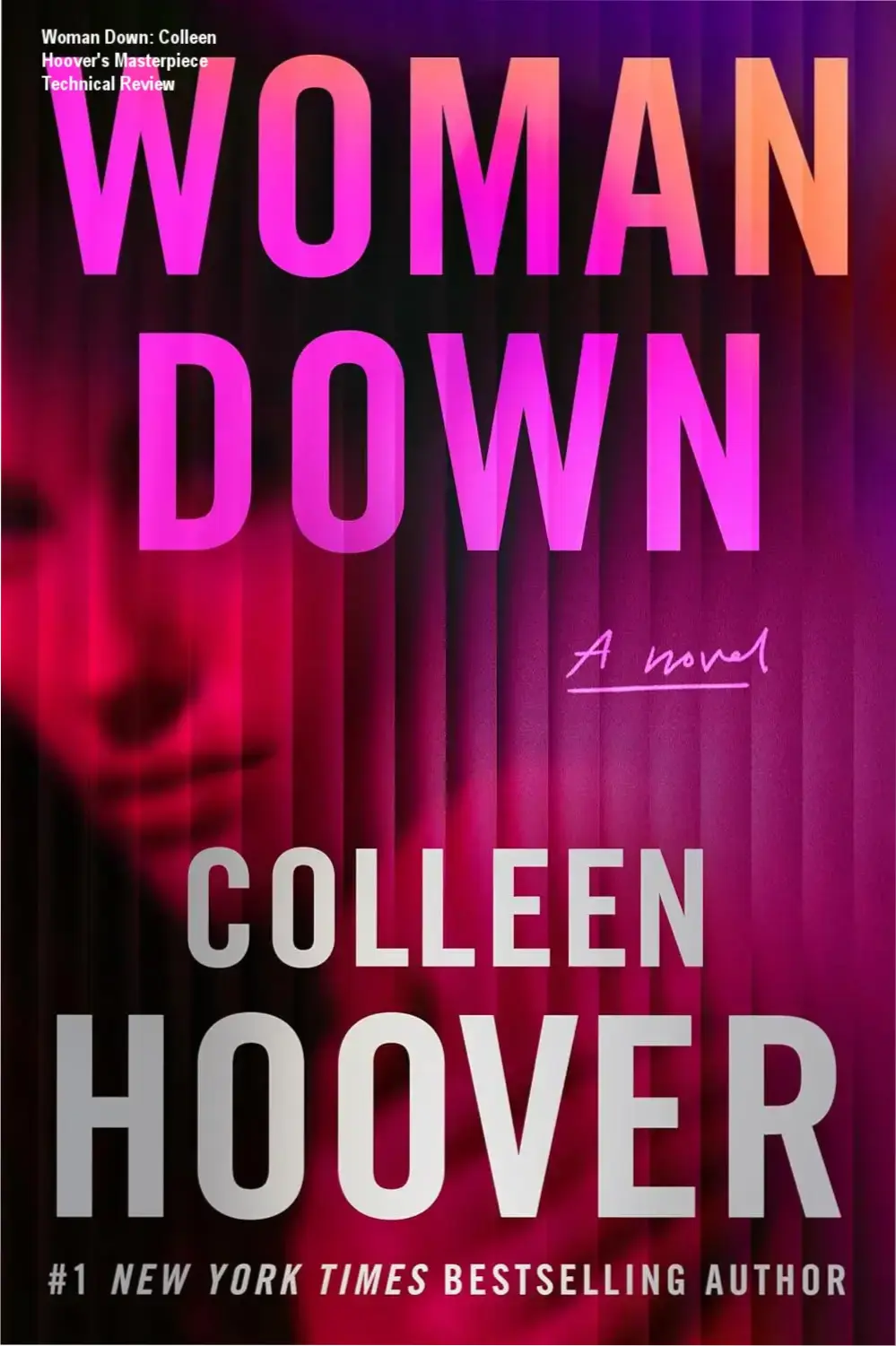 Woman Down by Colleen Hoover Kindle edition book cover displayed on a digital reader